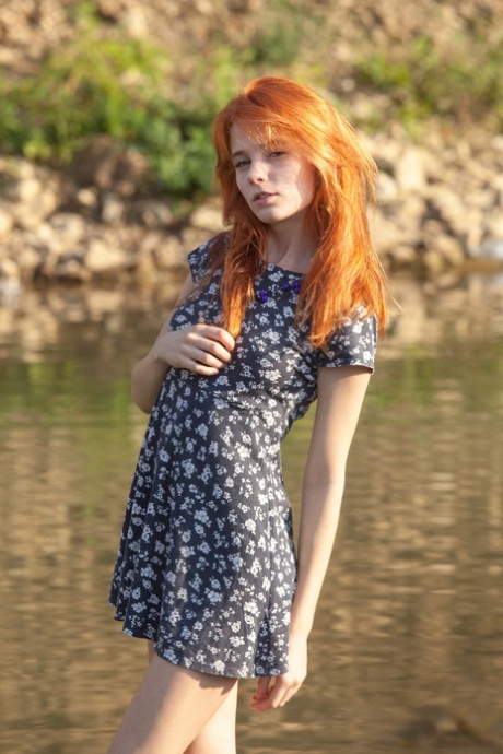 redhead outdoor sexy photo