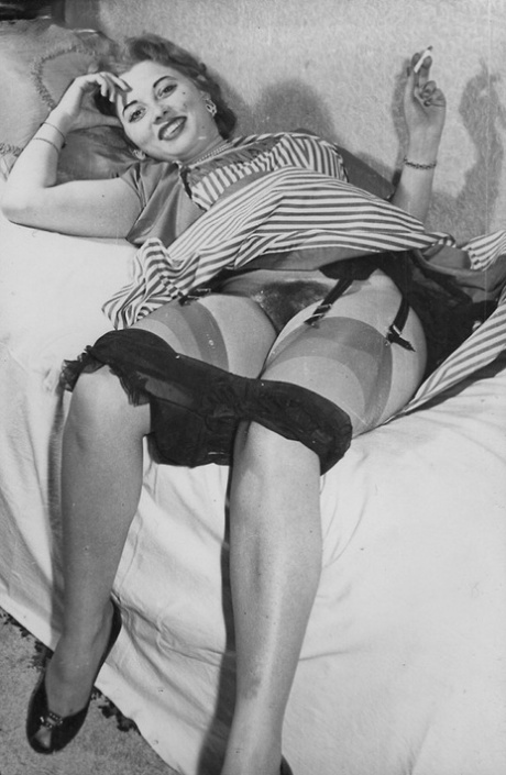 hårig vintage pornografisk het samling
