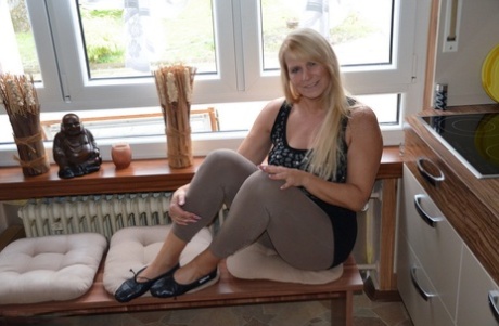 mature yoga pants hot xxx image