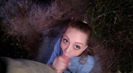 eye contact blowjob nudes image