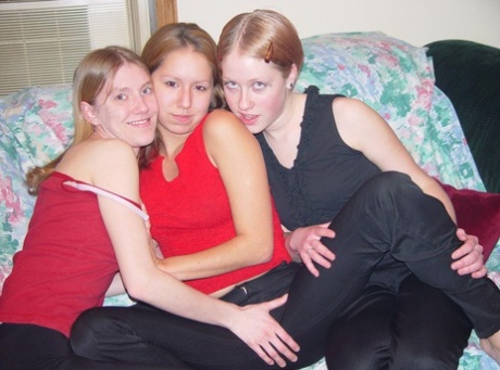 trio di rosse caldo sexy immagine
