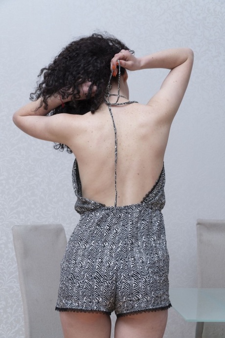 curly brunette porn image
