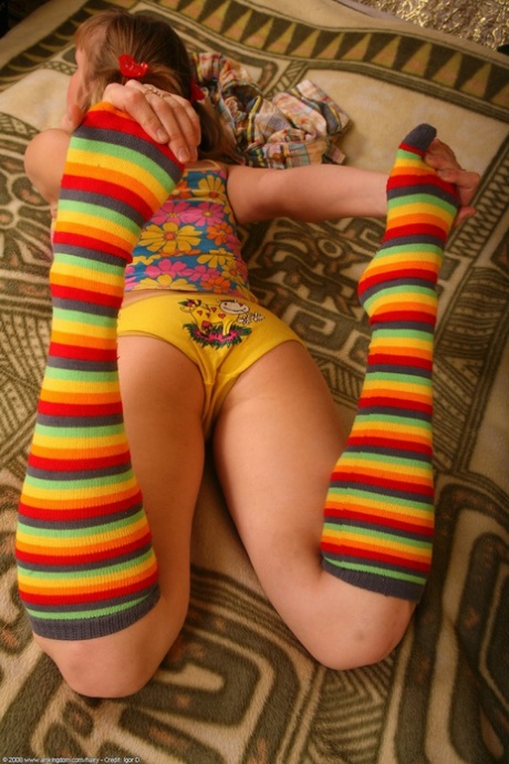 harige blonde tiener heet mooi foto