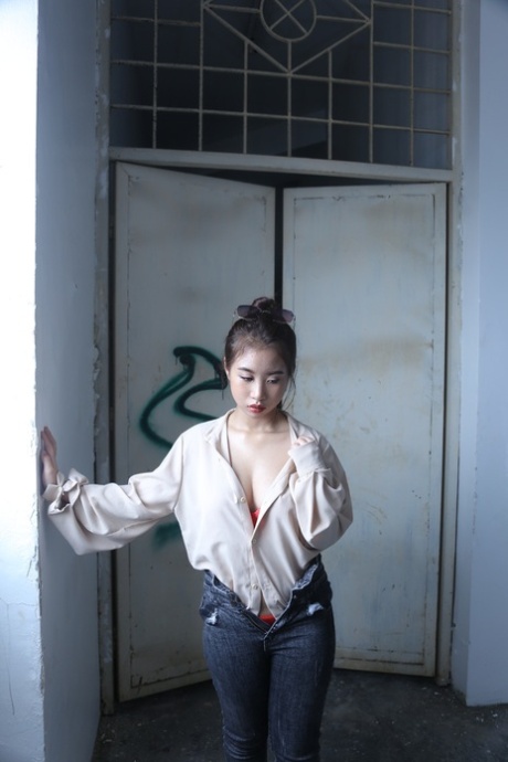 asiatiska jeans vacker bäst foton