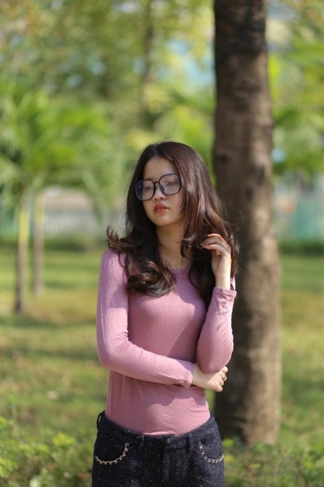 tynn brunette kunst hete foto