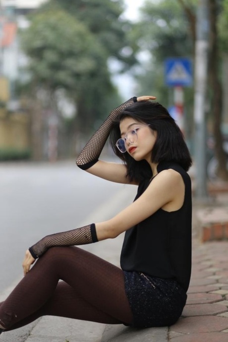 asiatiska shorts pretty free foto