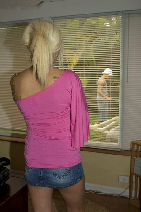 blonde skirt nude images