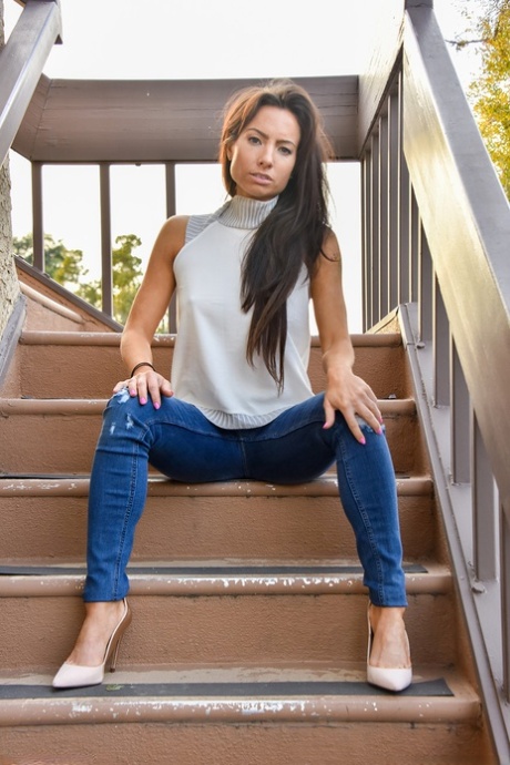 jeans da milf pornografico bollente galleria